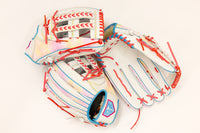 GS Sports Signature Series Laced H Web Ball Glove - Pastel Snakeskin with White Leather