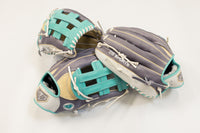 GS Sports Pro Series H Web Ball Glove - Mint Blonde Grey