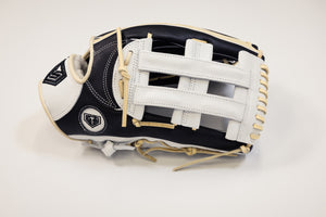 GS Sports Signature Series H Web Ball Glove - Blonde White Black Snakeskin