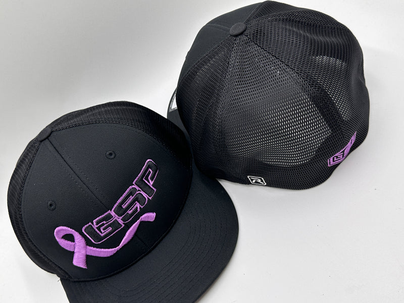 GSP Purple Ribbon PTS20M Hat - Black with Purple