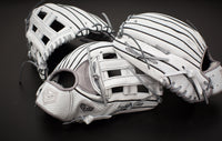GS Sports Pro Series H Web Ball Glove - Dual Welt White Snakeskin