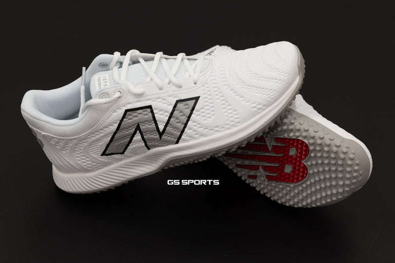 New Balance Fuelcell 4040v7 Turf Trainer - White / Raincloud 2E Wide (Synthetic) T4040SW7