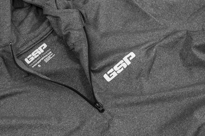GSP SS 1/4 Zip Performance Pullover v2 - Heather Grey