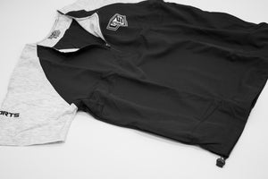 GS Sports SS 1/4 Zip BP Jacket - Heather / Black