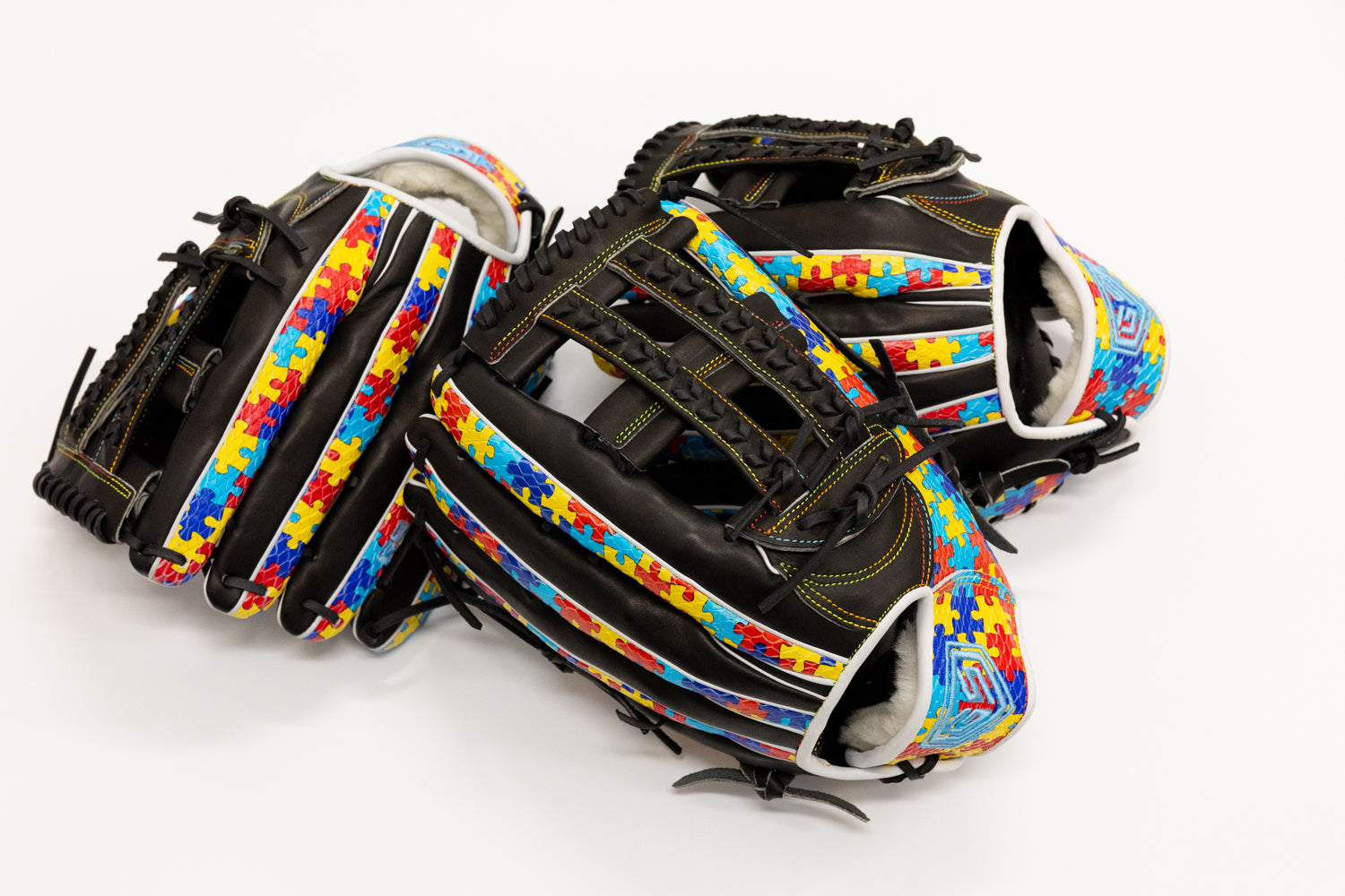 GS Sports Signature Series Laced H Web Ball Glove - Autism