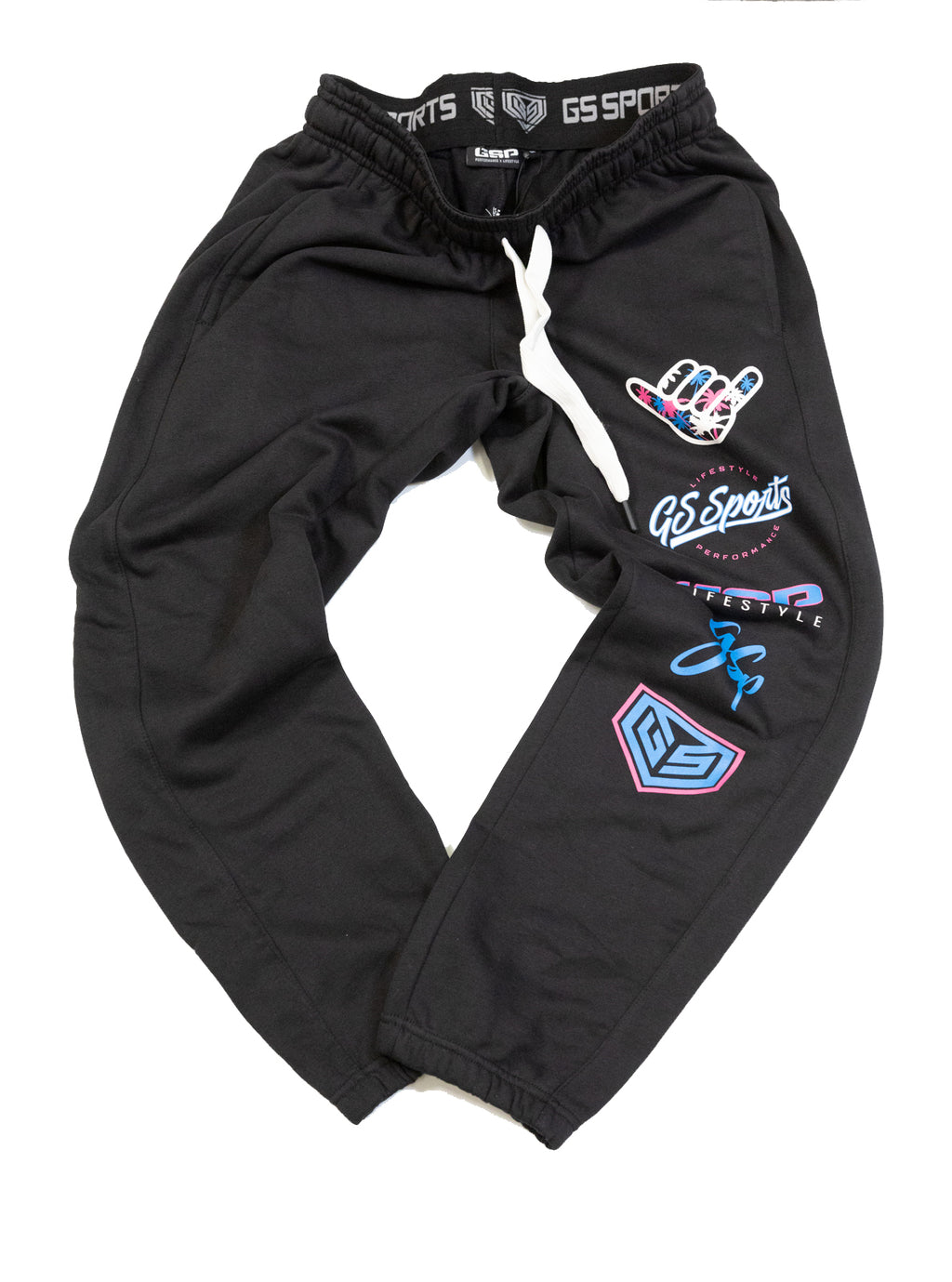 GSP 10YR Anniversary Light Fleece Sweat Pants - Black South Beach