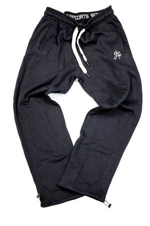 GSP Light Fleece Sweat Pants  - Black with Vegas Gold