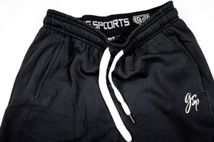 GSP Light Fleece Sweat Pants  - Black with Vegas Gold