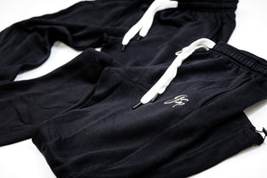 GSP Light Fleece Sweat Pants  - Black with Vegas Gold