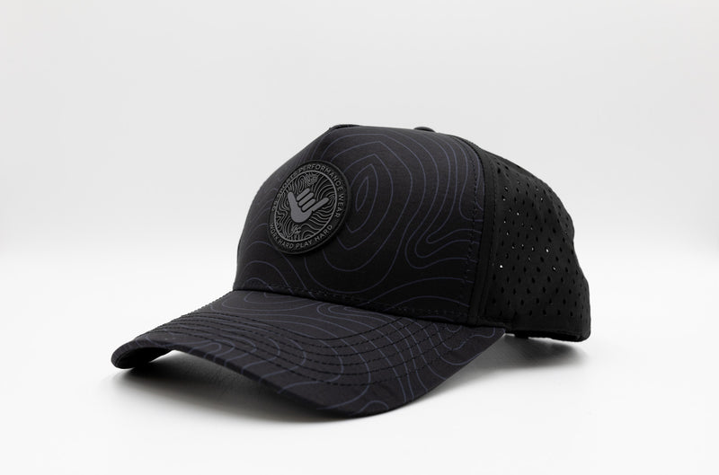 Icon Modern Snapback Hat - Good Vibes Black Adventure