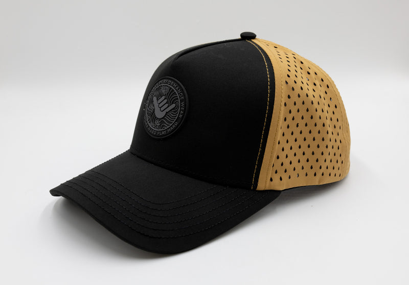 Icon Modern Snapback Hat - Good Vibes Black & Rustic