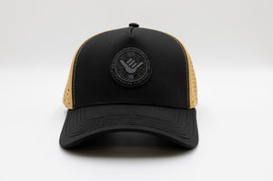 Icon Modern Snapback Hat - Good Vibes Black & Rustic