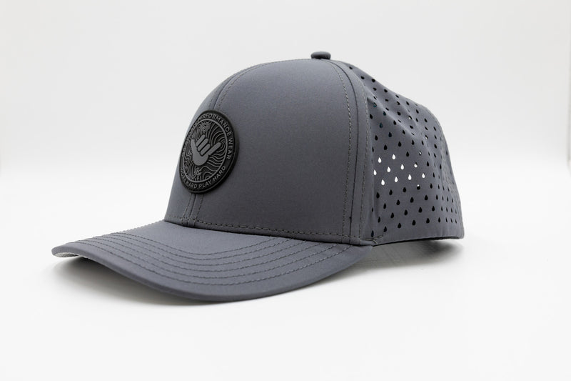 Icon Classic Snapback Hat - Good Vibes Charcoal