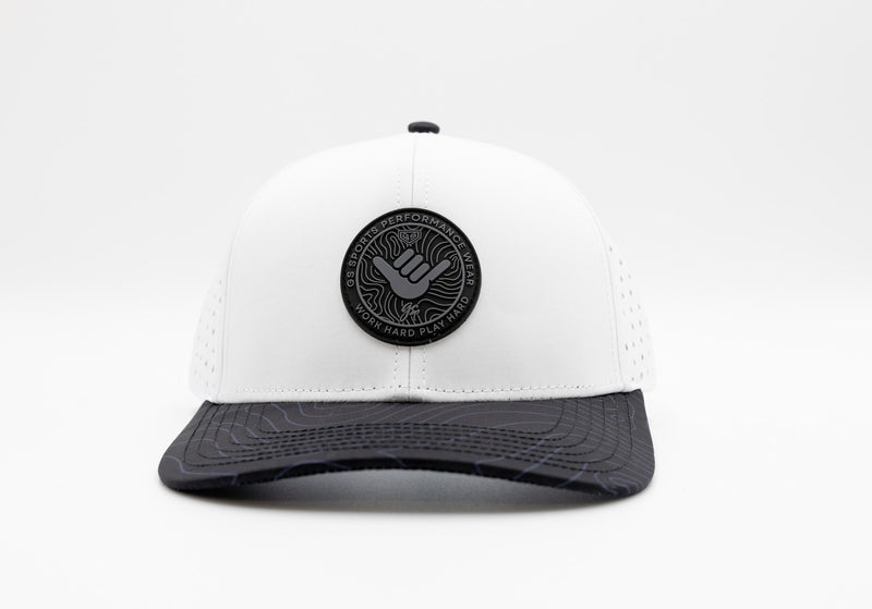 Icon Classic Snapback Hat - Good Vibes Black & White Adventure