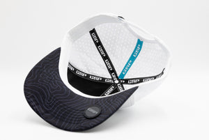 Icon Classic Snapback Hat - Good Vibes Black & White Adventure