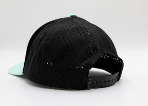 Icon Modern Snapback Hat - Black & Mint Shaka