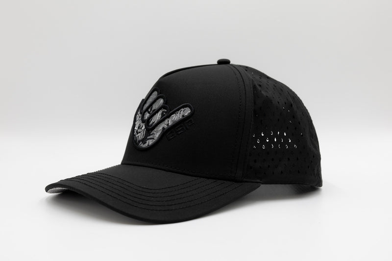 Icon Modern Snapback Hat - Black Shaka