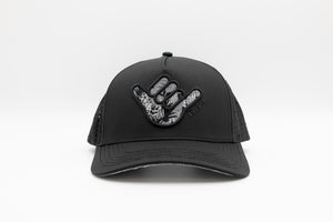 Icon Modern Snapback Hat - Black Shaka