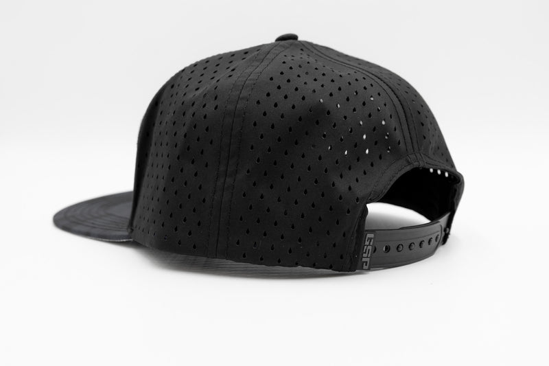 Icon Flatbill Snapback Hat - Blackout Camo Shaka