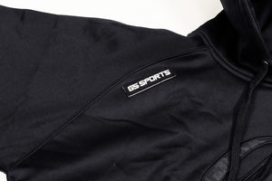 GSP Script Short Sleeve Fleece Hoodie - Black / Blackout Camo