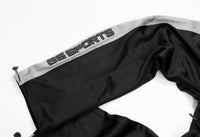 GS Sports Fleece Pants V6 - Black with Heather Grey Panel