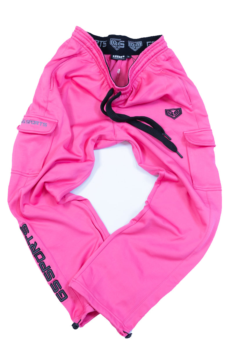 GS Sports Fleece Cargo Pants V6 - Neon Pink