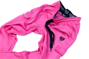 GS Sports Fleece Cargo Pants V6 - Neon Pink