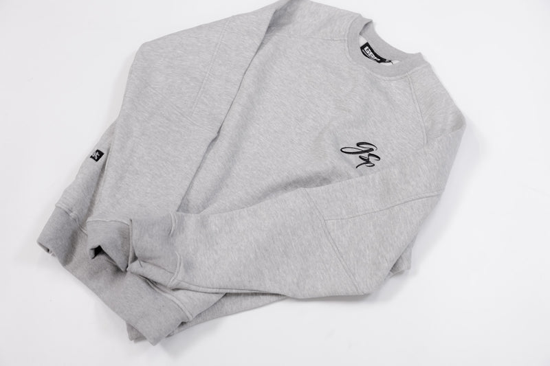 GSP Icon v3 Ultra Fleece Crewneck Sweater - Heather Grey