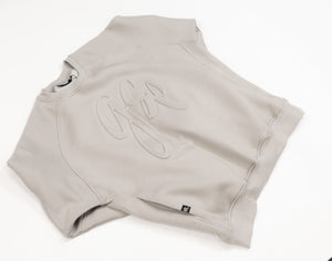 GSP Icon v3 Ultra Fleece Crewneck Sweater - Stone Embossed