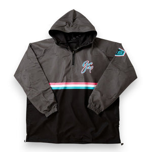 GS Sports LS 1/4 Zip BP Jacket - Black / Charcoal South Beach