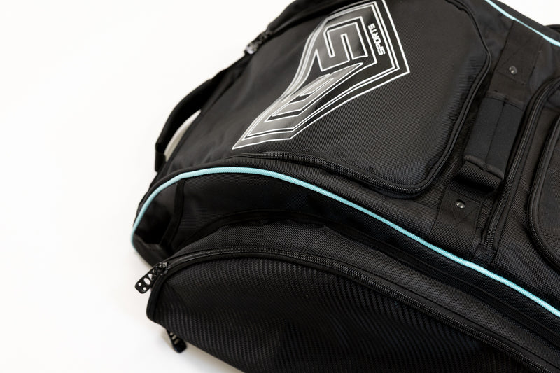 GS Sports Supreme v2 Roller Bag - Black with Baby Blue Accents * LIMITED EDITION *