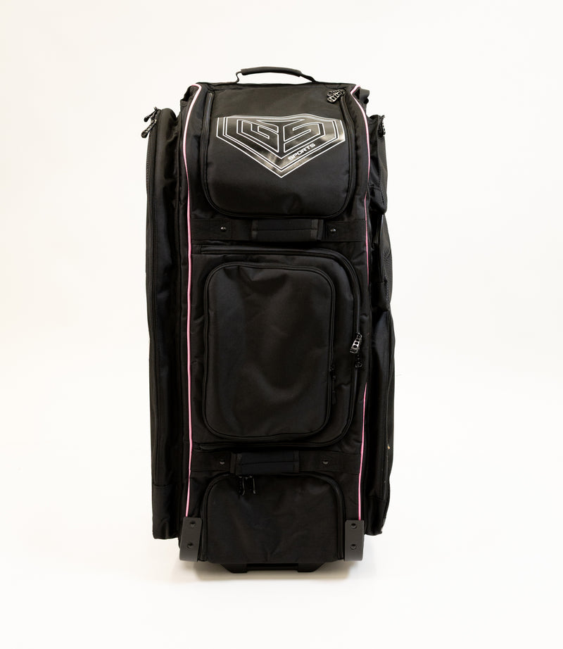 GS Sports Supreme v2 Roller Bag - Black with Bubble Gum Pink Accents * LIMITED EDITION *
