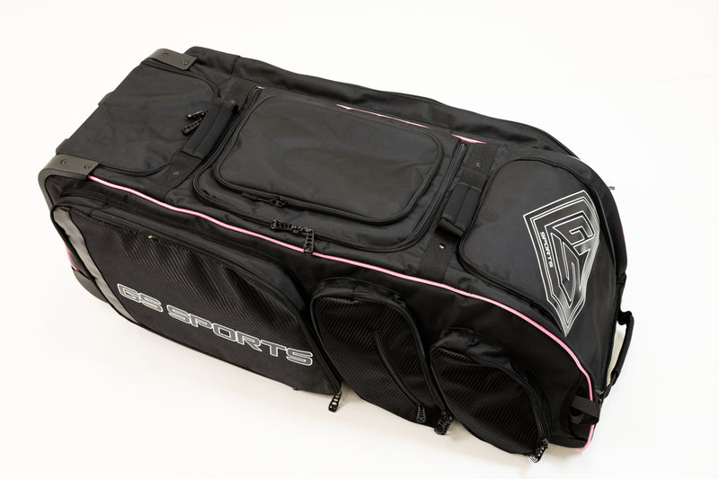 GS Sports Supreme v2 Roller Bag - Black with Bubble Gum Pink Accents * LIMITED EDITION *