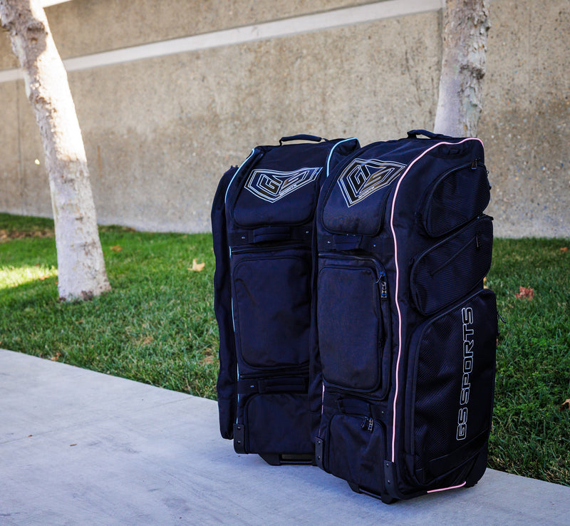 GS Sports Supreme v2 Roller Bag - Black with Bubble Gum Pink Accents * LIMITED EDITION *