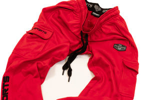 GS Sports Fleece Cargo Pants V7 - Red