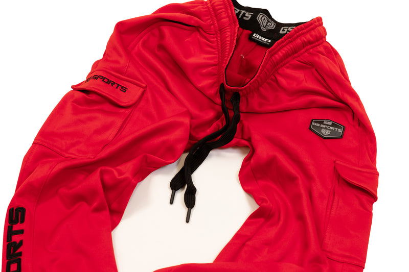 GS Sports Fleece Cargo Pants V7 - Red