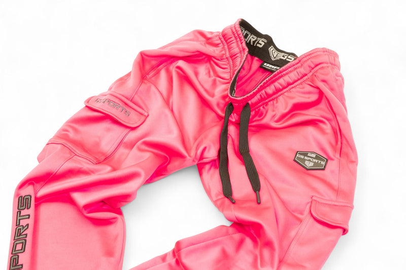 GS Sports Fleece Cargo Pants V7 - Neon Pink