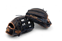 GS Sports Pro Series H Web Ball Glove - Black and Brown