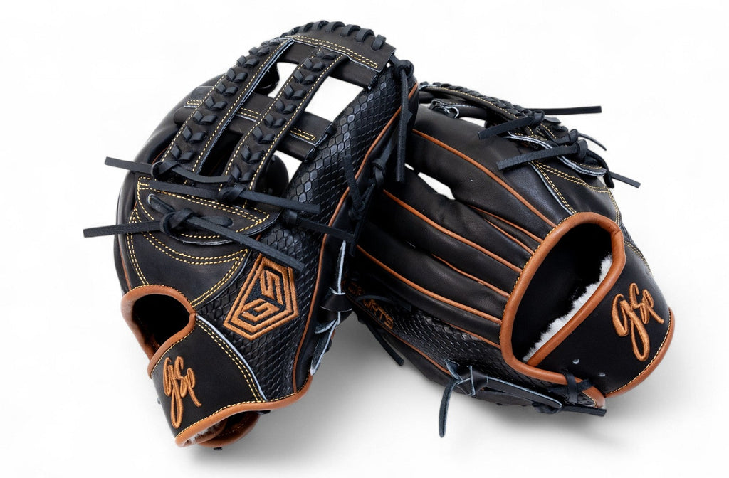 GS Sports Pro Series H Web Ball Glove - Black and Brown