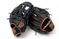 GS Sports Pro Series H Web Ball Glove - Black and Brown