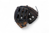GS Sports Pro Series H Web Ball Glove - Black and Brown