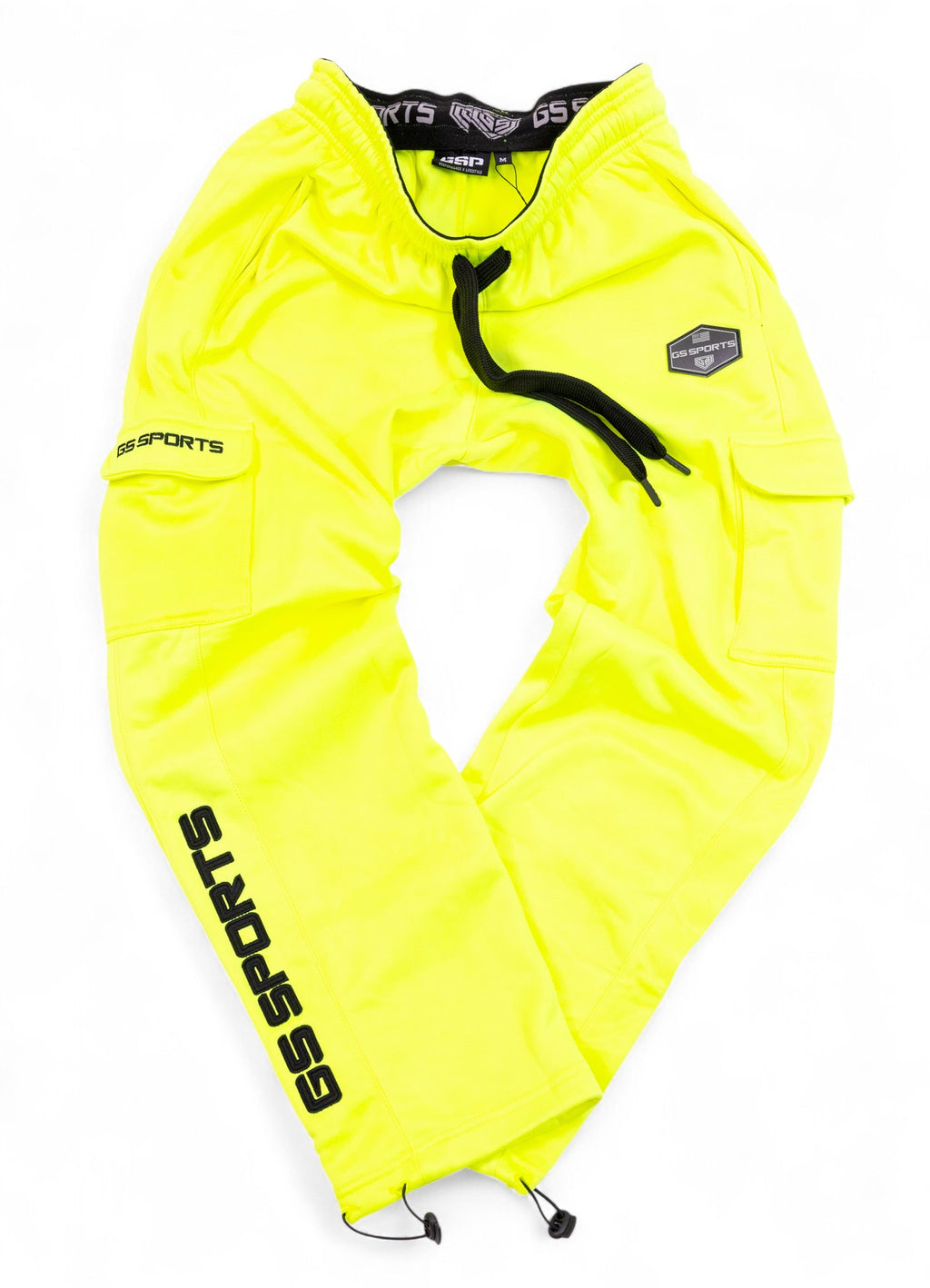 GS Sports Fleece Cargo Pants V7 - Highlighter Yellow