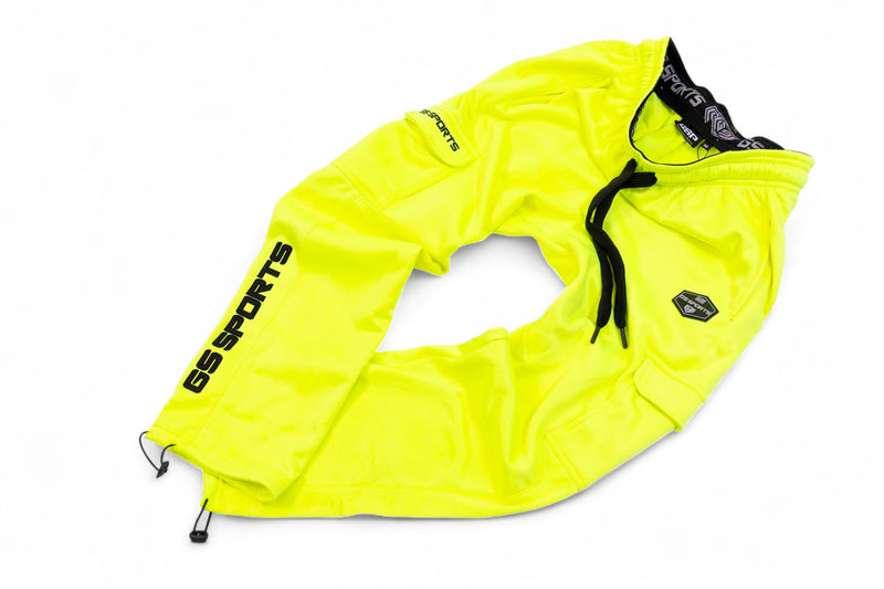 GS Sports Fleece Cargo Pants V7 - Highlighter Yellow