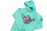 GSP Performance Fleece Hoodie - Mint Tribal Shaka