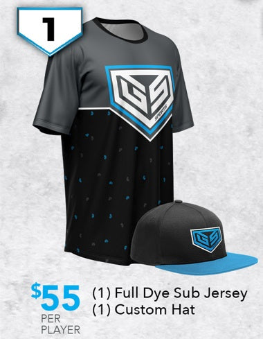 Custom Team Uniform Package 1 - $55 per player