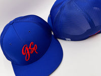 GSP Scripted Flexfit Hat - Royal with Red