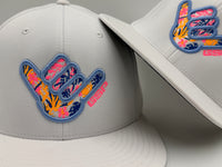 GS Sports Shaka Floral PTS20 Hat - White with Neons