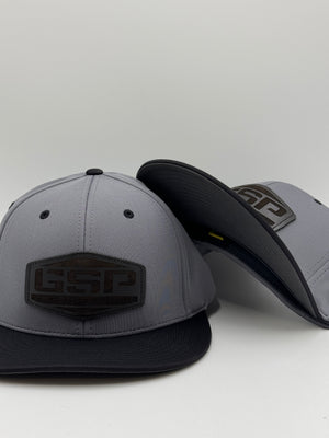 GSP Hex PTS20 Hat - Char/Black with Black Leather Patch