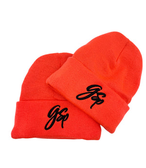 GSP Scripted Lined Beanie - Blaze Orange