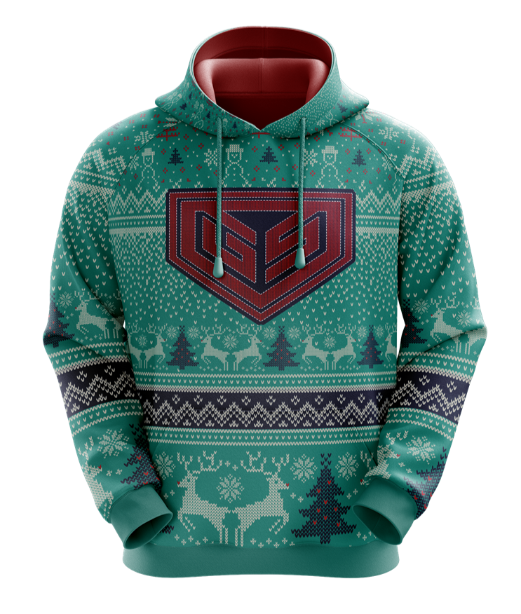 2024 Ugly Sweater Fleece Hoodie (in stock)